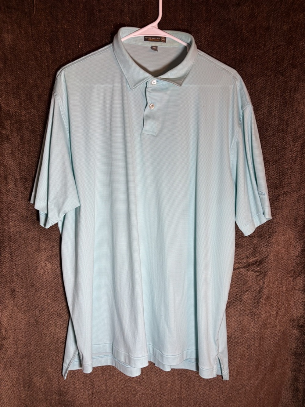 Peter Millar Men's Pale Blue Performance Polo
